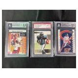 3 Graded Football Cards