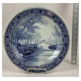 Boch Delft Holland Blue Decor Plate Belgium