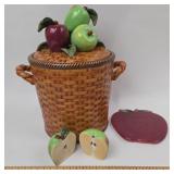 Cumberland Valerie Apple Basket Cookie Jar & Salt