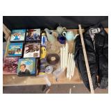 Stereo Tapes, Candles, Pottery, Burk's Bay Jacket