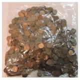 Bag of 1000 Lincoln wheat cents