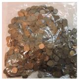 Bag of 1000 Lincoln wheat cents