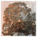 Bag of 1000 Lincoln wheat cents