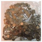 Bag of 1000 Lincoln wheat cents