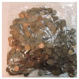 Bag of 1000 Lincoln wheat cents