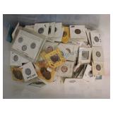 Lot of 182 Lincoln cents, most in 2x2