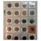 Page of 20 large cents, 1790