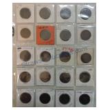 Page of 20 large cents, 1826-36