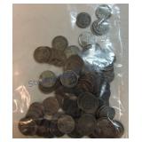 Bag of 85 Lincoln steel cents