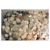 Huge lot of foreign coins, some silver
