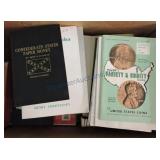 Box of coin reference books
