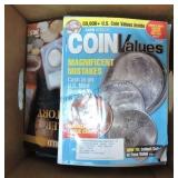 Box of coin reference magazines
