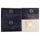 3 - 1971 & 1  - 1972 silver unc Ikes