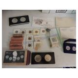 Lot of assorted coins - 1943 Lincoln steel cents,