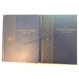 Lincoln cent album 1909-58, 138 coins