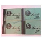 2 Lincoln cent album sets, 1909-58 plus extras,