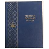 Morgan dollar album 1887-1896, 20 coins