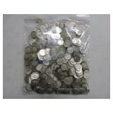 Bag of 500 silver Mercury & Roosevelt dimes