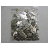 Bag of 500 silver Mercury & Roosevelt dimes