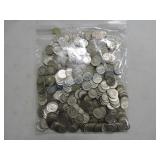 Bag of 500 silver Mercury & Roosevelt dimes