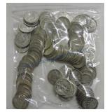 Bag of 100 Walking Liberty & Franklin halves