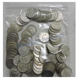 Bag of 100 Franklin halves