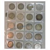 Page of 20 Morgan dollars