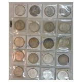Page of 20 Morgan dollars 1878-1900,
