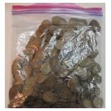 Bag of 470 Lincoln wheat cents