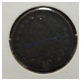 1810 Half cent, VG/F