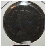 1814 Large cent, Plain 4, VG