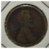1909-S Lincoln cent, G