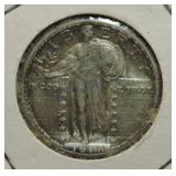 1917-D Ty 2  Standing Liberty quarter, VF