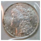 1881-O Morgan dollar, BU