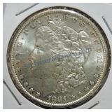 1881-S Morgan dollar, MS64PL