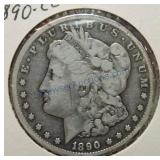 1890-CC Morgan dollar