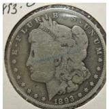 1893-O Morgan dollar