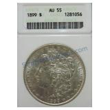 1899 Morgan dollar ANACS AU55