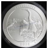 2014 America the Beautiful 5 oz Unc coin,