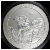 2016 America the Beautiful 5 oz Unc coin,