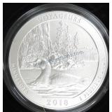 2018 America the Beautiful 5 oz Unc coin,