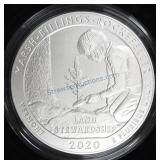 2020 America the Beautiful 5 oz Unc coin,