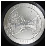 2011 America the Beautiful 5 oz Unc coin,