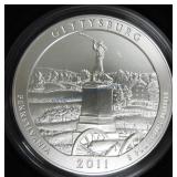 2011 America the Beautiful 5 oz Unc coin,