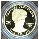 2012 US Mint First Spouse Series gold proof $10