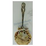 U.S. Sterling Co A1 silverplate caviar spoon, Art