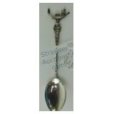 Italian .800 sterling silver demitasse spoon,