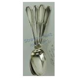 Set of four Wallace sterling silver teaspoons