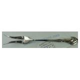 Webster sterling silver pickle/olive fork 5",