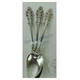 International silver plate set of 3 - 6" teaspoons